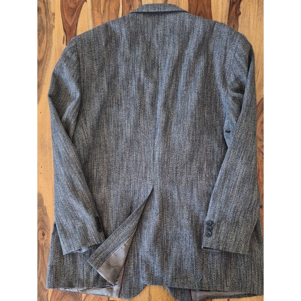 Hagger Imperial Vintage Multi Color 100% Wool Two Button Blazer Sz 46L - Picture 10 of 15
